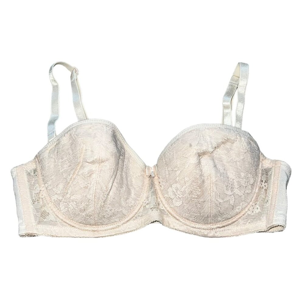 Wacoal Vintage Orange Label SB5002 B70/32A Ivory Lace Push-Up Bra